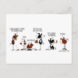 Funny tarjeta postal de cumpleaños para caballos y