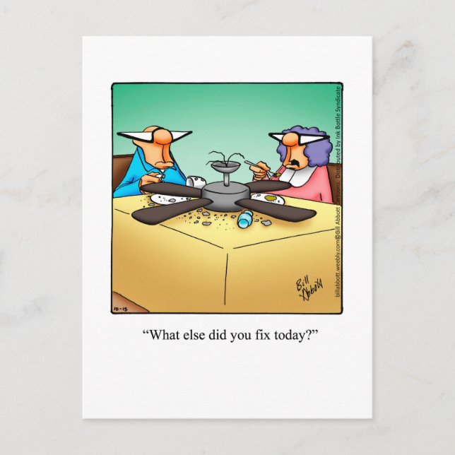 Funny tarjeta postal de Invitación de negocios Han (Anverso)