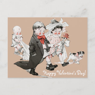 Funny tarjeta postal de la boda de San Valentín