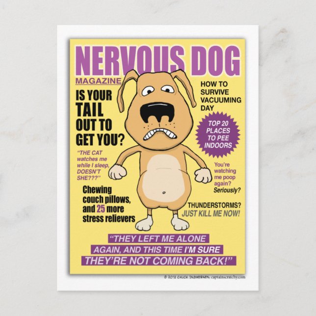 Funny tarjeta postal de la revista Nervous Dog (Anverso)