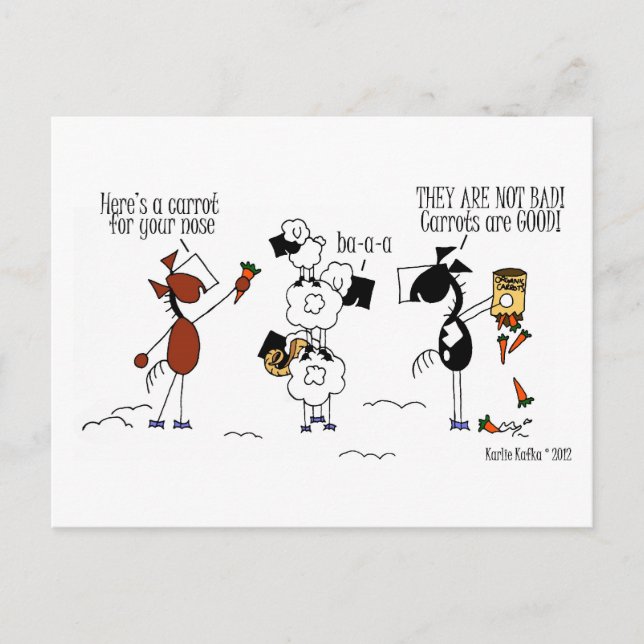 Funny tarjeta postal de Personalizado de caballos  (Anverso)