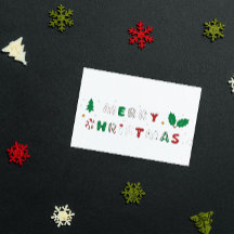 Funny tarjeta postal navideña Merry