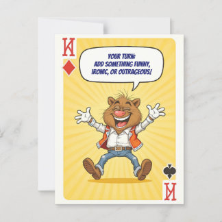 Funny tarjeta postal Personalizado - Di algo salva