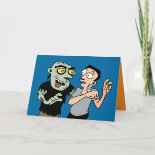 Funny tarjeta Zombie Halloween