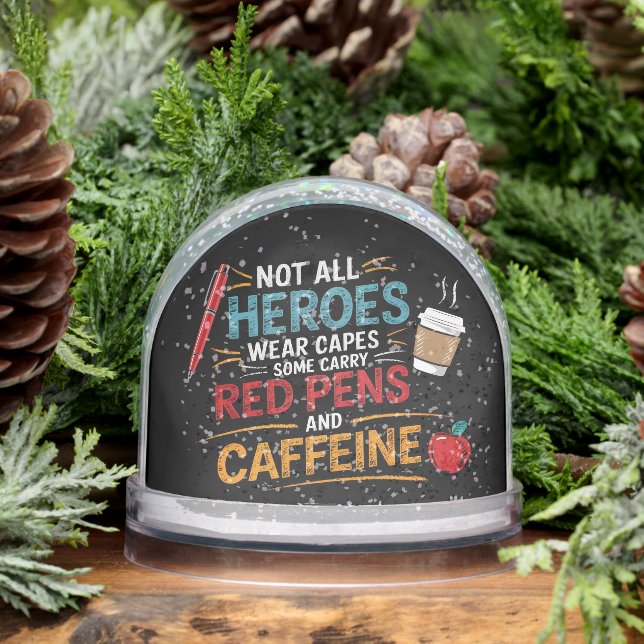 Funny Teacher Not All Heroes Wear Capes Coffee (Invierno)