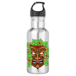 Funny Tiki Mask nombre personalizado botellas de a