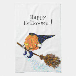Funny toalla de cocina Halloween Calabaza de Bruja