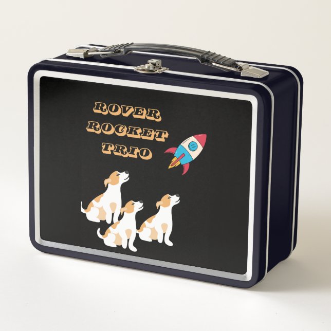 Funny Trio Doggy Rocket Space Mission (Anverso)