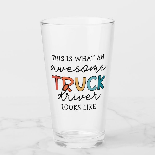 Funny Truck Driver | Impresionante camionero de re (Anverso)