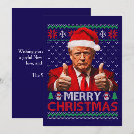 Funny Trump Santa Hat Feliz Navidad Feo Regalo