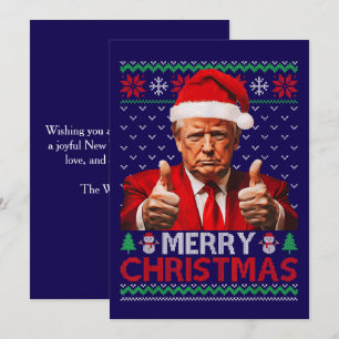 Funny Trump Santa Hat Feliz Navidad Feo Regalo