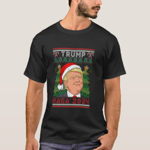 Funny Trump Santa Hat MAGA 2024 Suéter feo