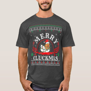 Funny Uglys Navidades de pollo Sweater Merry Cluck