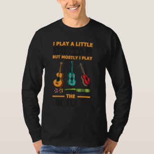 Funny Ukulele Pun T Camisetas Little Guitar