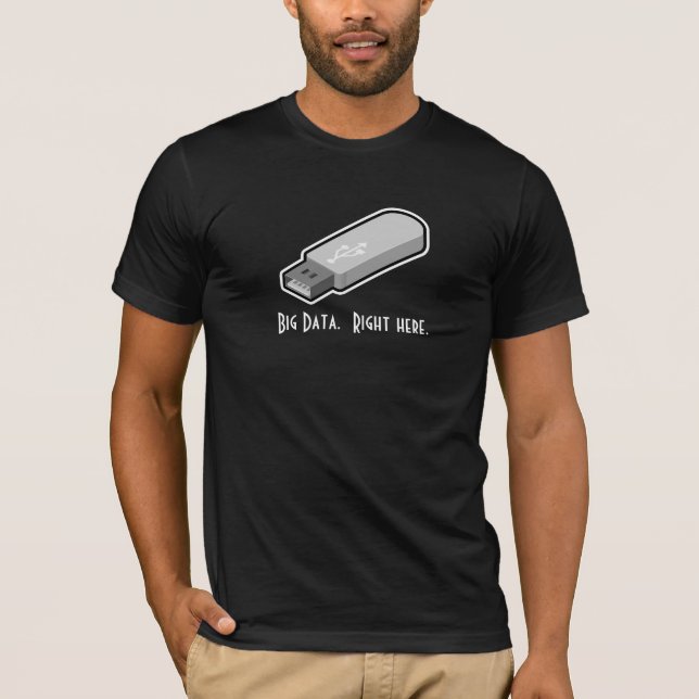 Funny unidad USB camiseta Big Data (Anverso)