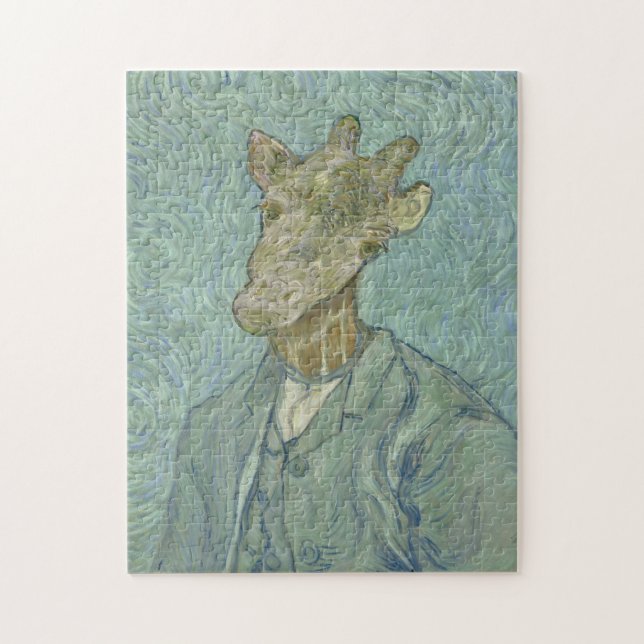 Funny Van Gogh Giraffe Jigsaw Puzzle (Vertical)