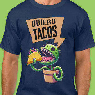 Funny Venus Fly Trap Taco Camisa Española