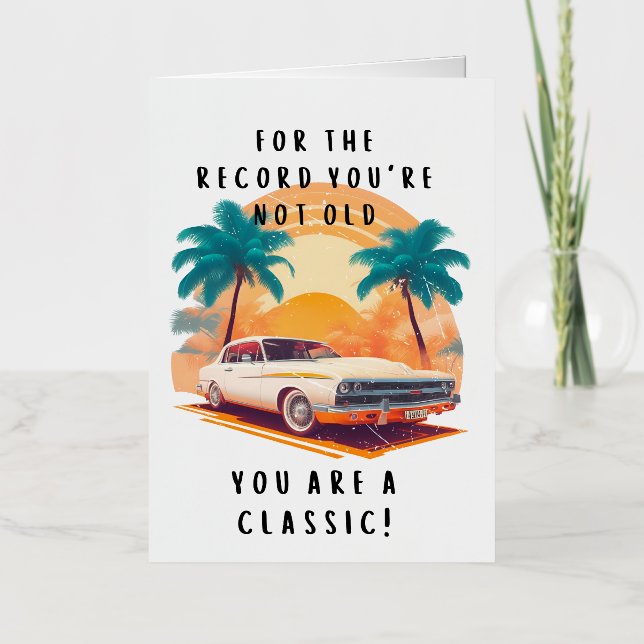 Funny Vintage Birday Card (Anverso)