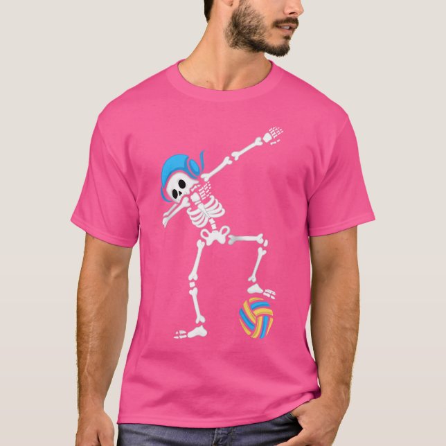 Funny Water Polo Dabbing Skeleton Swim Player Ba (Anverso)