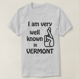 Funny Well Known en la camiseta Vermont