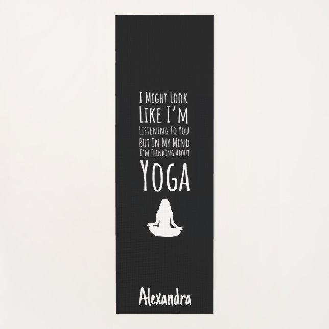 Funny Yoga Mats Exercise Stretch Relax Fitness (Anverso)