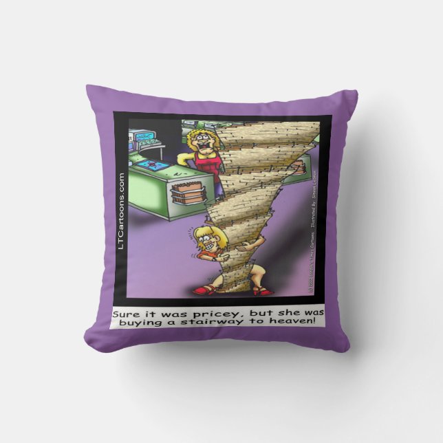 Funny Zep Stairway Cojines decorativos (Anverso)