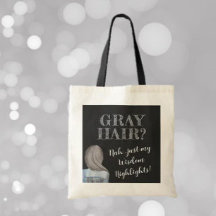 ¡FunTote! Pelo Gris, Resalta Sabiduría En La Bolsa