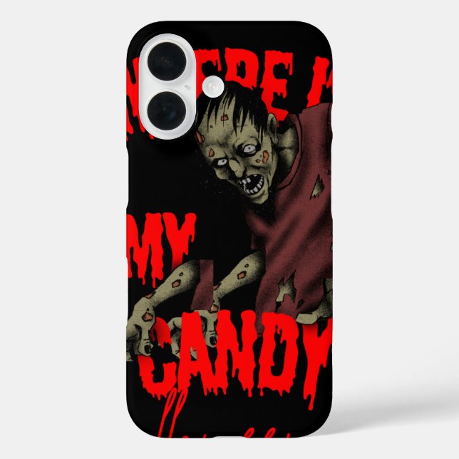 Funy iPhone 16 Fundas para skul halloween (Reverso )