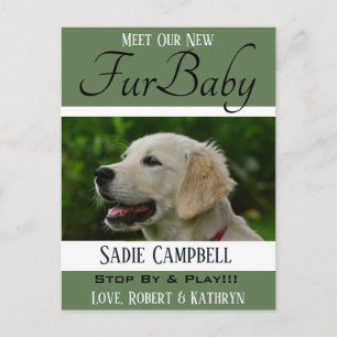 "Fur Baby" Nueva Invitación de Perro