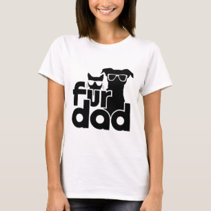 Fur Dad Funny Fathers Day Camisetas Cat And Dog Lo