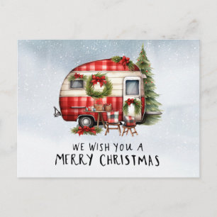 Furgoneta de Camping con tema de Navidad 