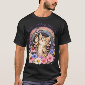 Furia de Gato Adorable Me Consume Camiseta Diverti