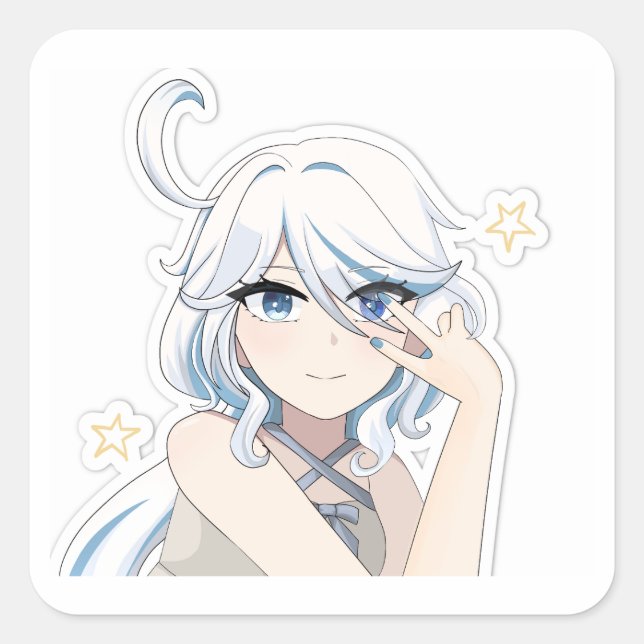 Furina Genshin Impact Pegatina (Anverso)