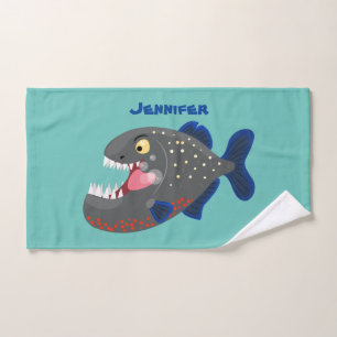 Furioso ilustracion personalizado de piranha