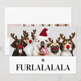 Furlalala Navidades de perro 5 tarjeta de foto