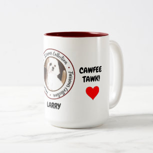 Furrever Cawfee Tawk taza de café personalizada