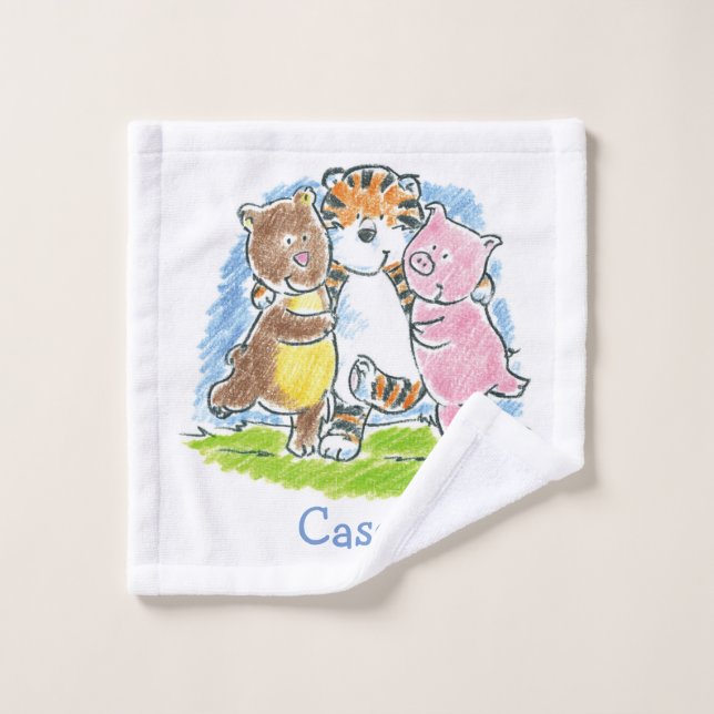 Furry Friends Trio Kids Lavar ropa (Toallita)