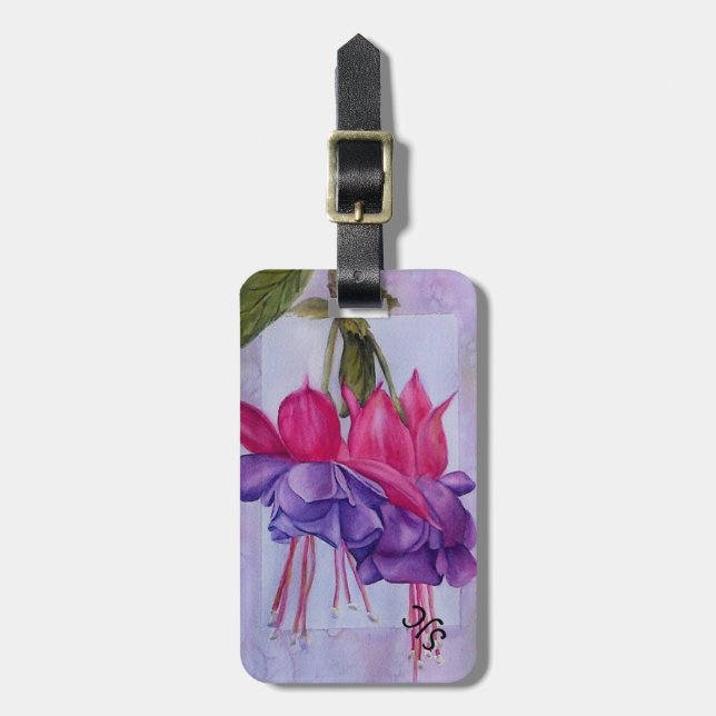 FUSCHIA PURPLE PURPLE PERSONALIZADA ETIQUETA DE EQ (Frente Vertical)