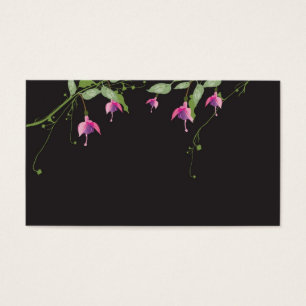 Fushia florece la tarjeta del perfil