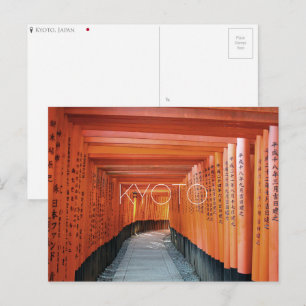 Fushimi Inari, Kioto, postal de Japón