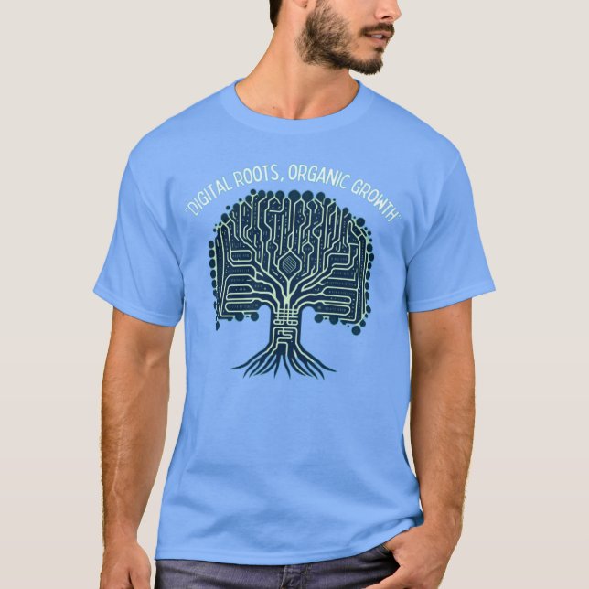 Fusión de camisetas de diseños tecnológicos y natu (Anverso)