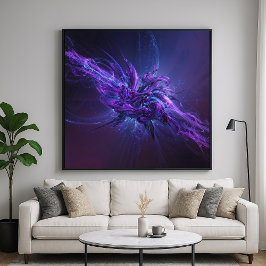 Fusión de lavanda - Arte abstracto contemporáneo