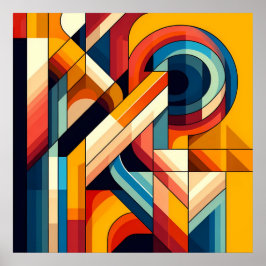 Fusión geométrica moderna - Arte de bloques de col