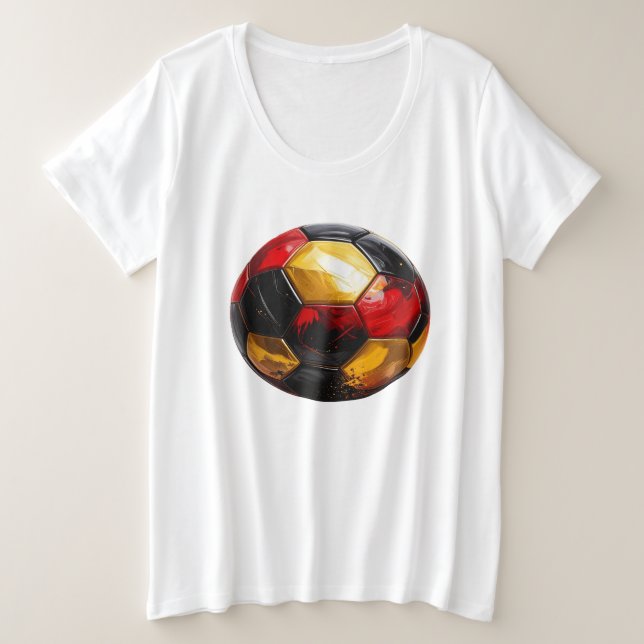 Fußball schwarz rot gold, Name in Flagge (Anverso del diseño)