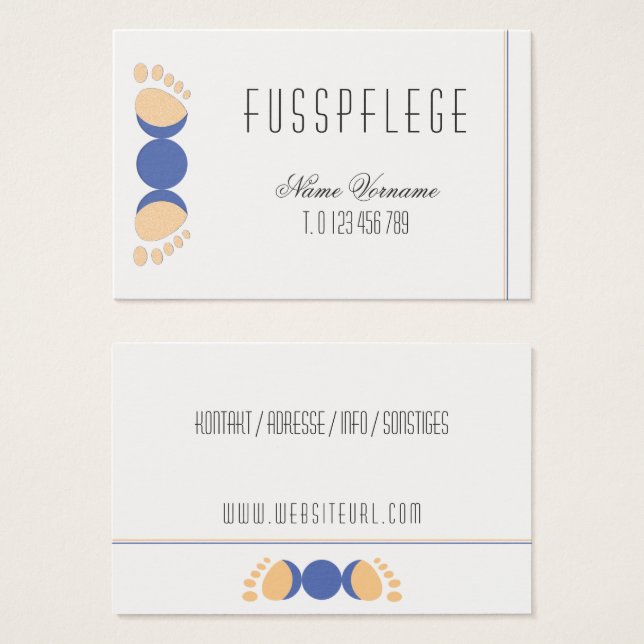 fusspflege (Anverso y reverso)