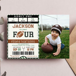 Fútbol 4ª Invitación a la foto de cumpleaños