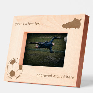 Fútbol americano grabado por un personalizado