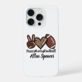 Fútbol, Amor, Paz Funda para iPhone 15 Pro