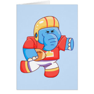 Fútbol azul del elefante de Lil