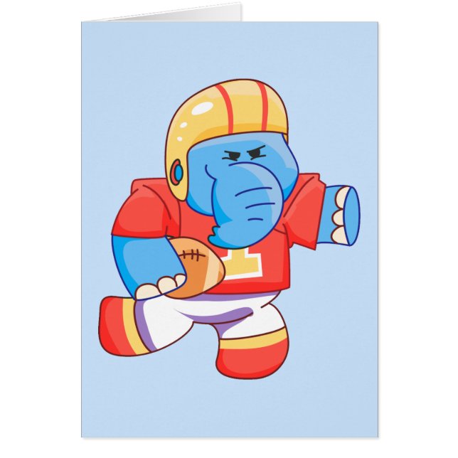 Fútbol azul del elefante de Lil (Frente)